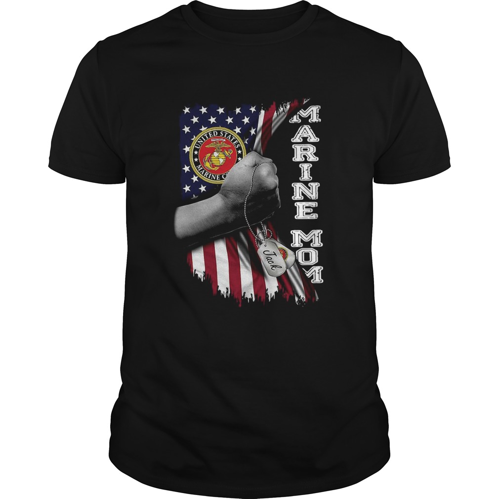 Marine Mom American Flag shirt