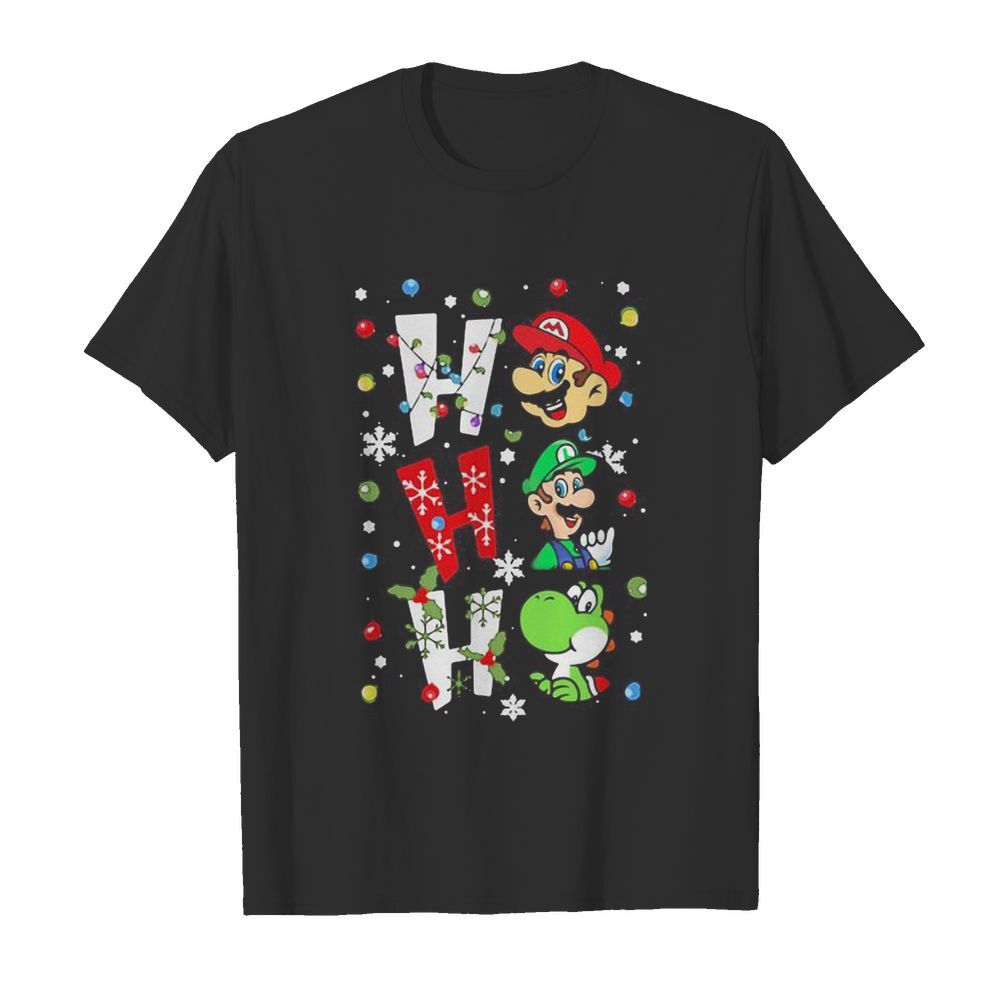 Mario ho ho ho merry christmas shirt