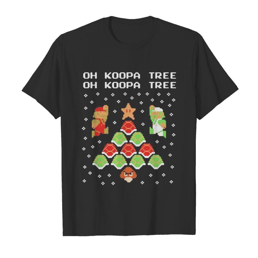 Mario oh koopa tree ugly merry christmas shirt