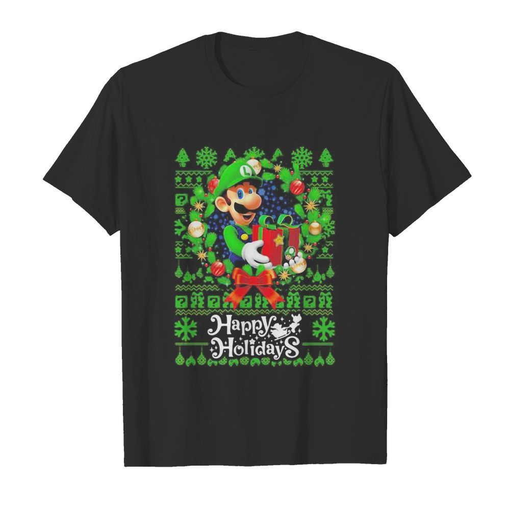 Mario ugly merry christmas happy holidays shirt