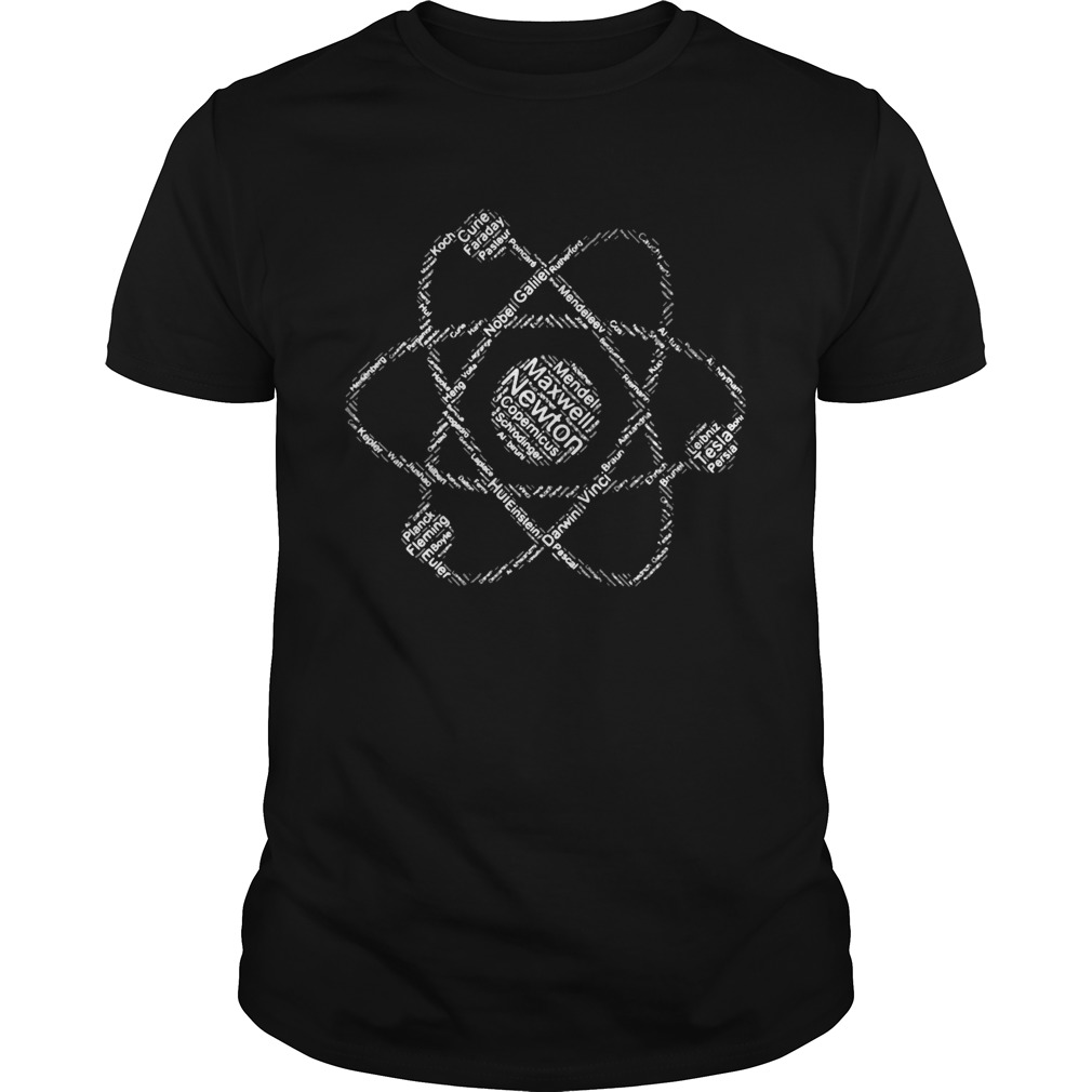 Mendel Maxwell Newton Copernicus Schrodinger shirt