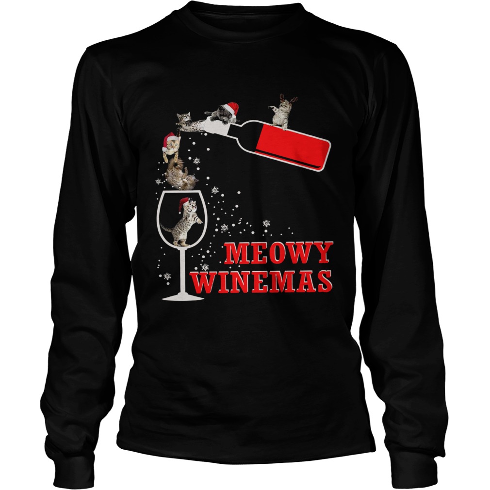 Meowy Winemas Christmas  Long Sleeve