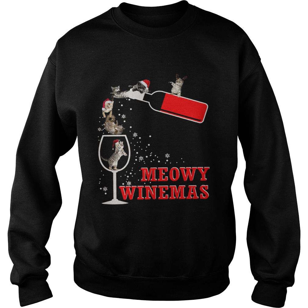 Meowy Winemas Christmas  Sweatshirt