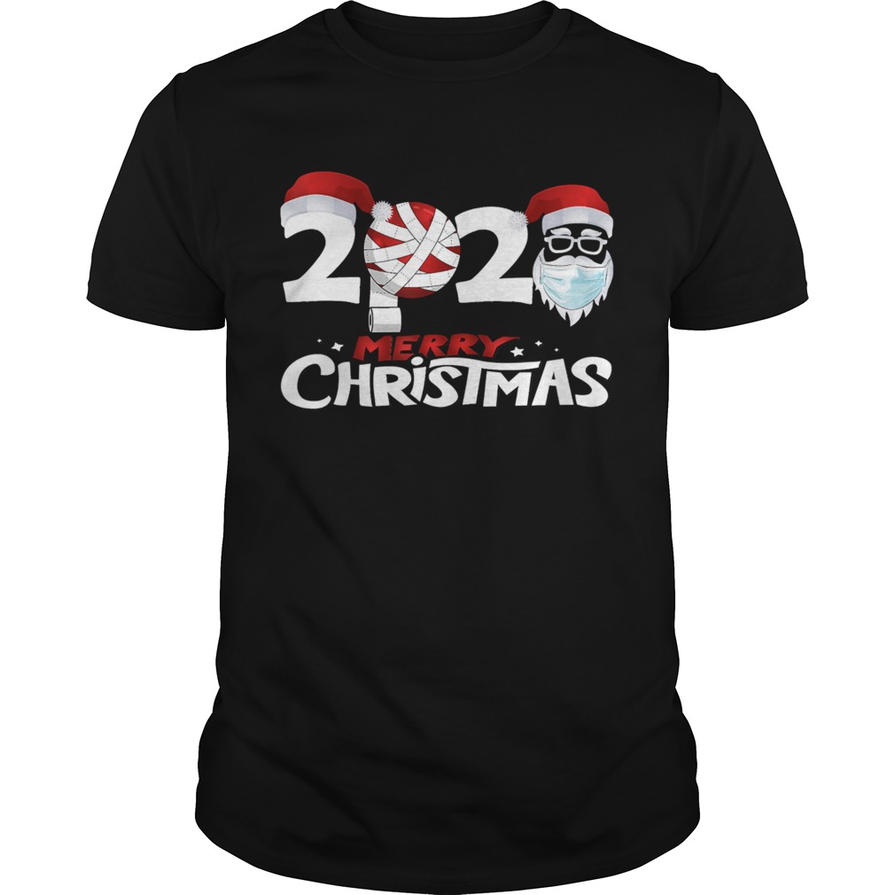 Merry Christmas 2020 Funny Santa Quarantine Xmas Face Mask shirt