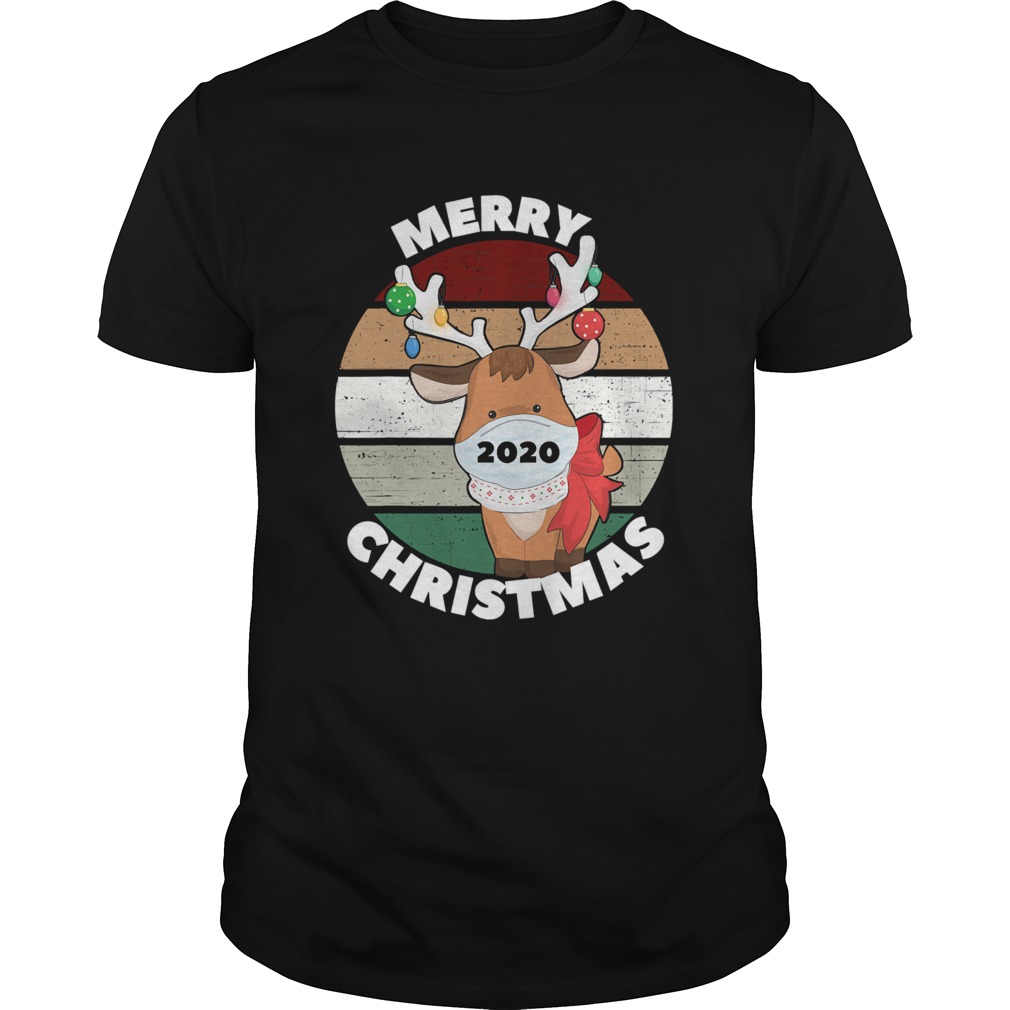 Merry Christmas 2020 Reindeer Wear Mask Vintage shirt