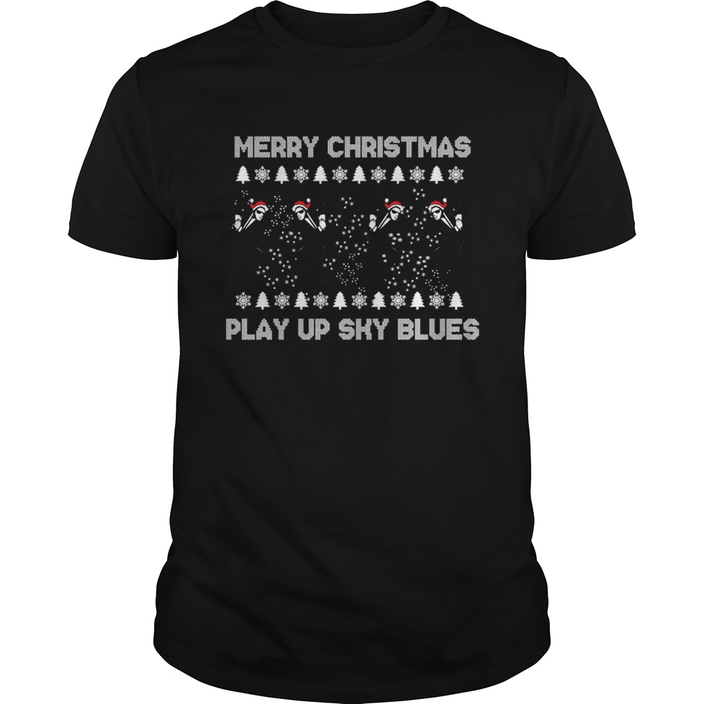 Merry Christmas Play Up Sky Blues shirt