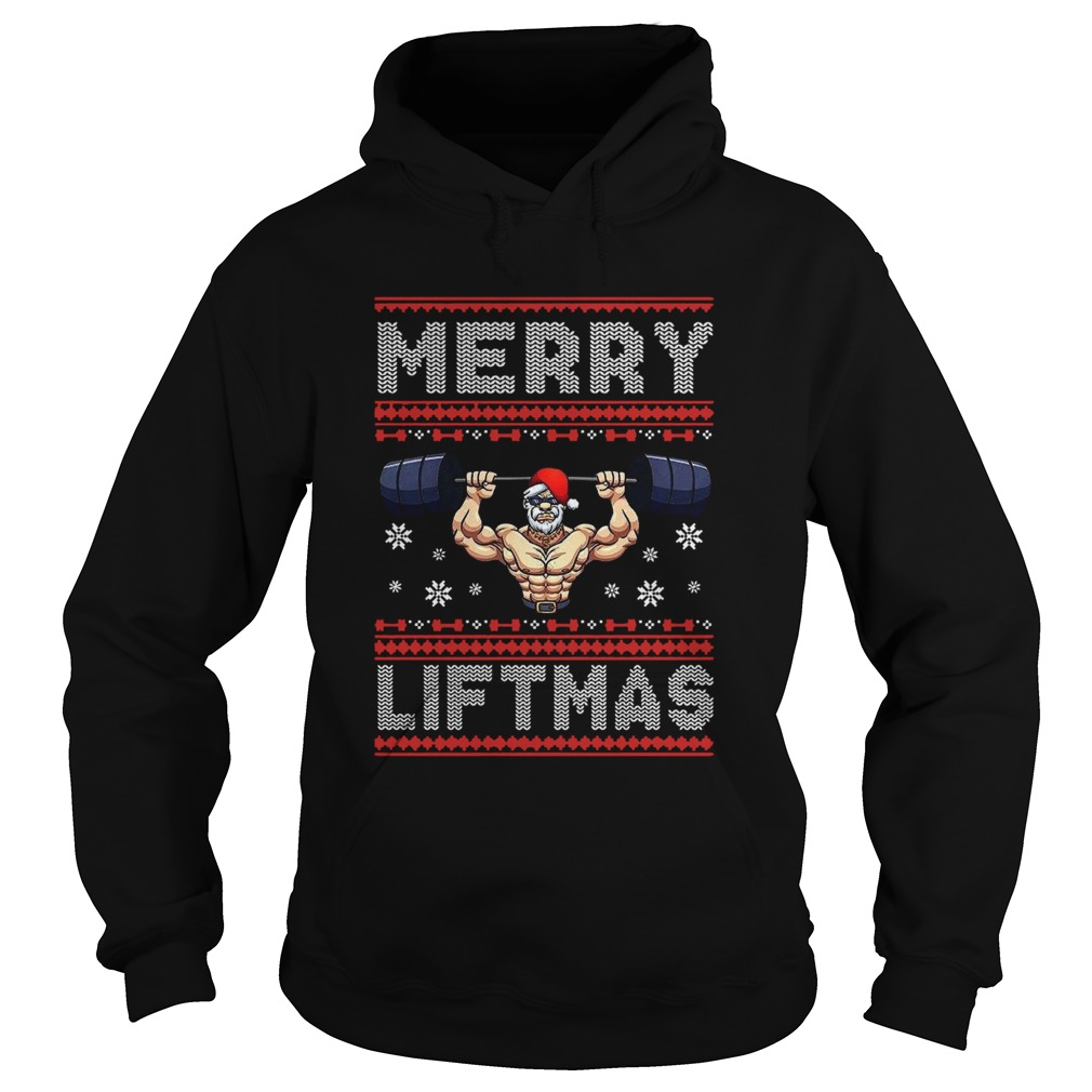 Merry Liftmas Ugly Christmas  Hoodie