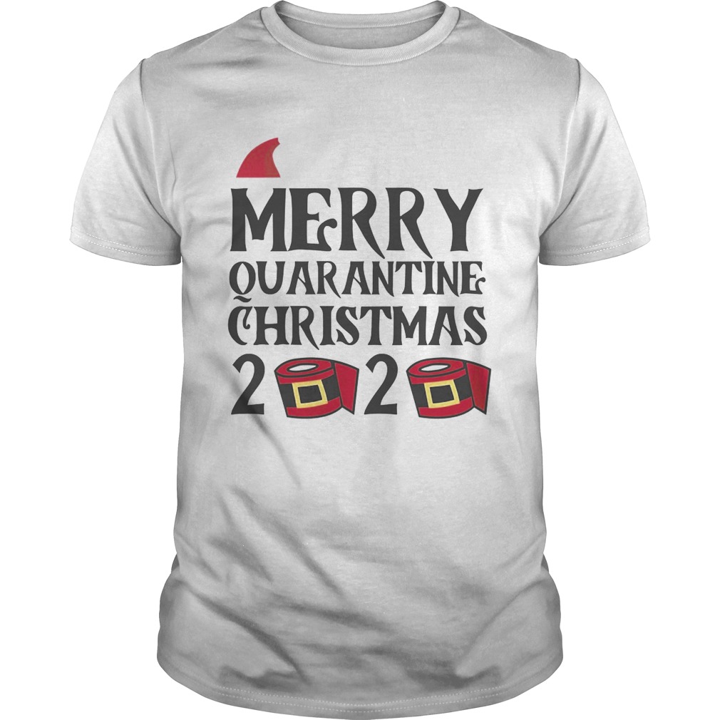 Merry Quarantine Christmas 2020 Hat Santa Clause shirt