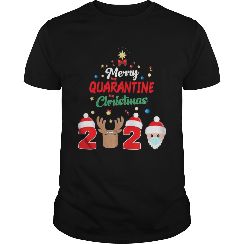 Merry Quarantine Christmas 2020 Xmas Pajamas Holidays shirt