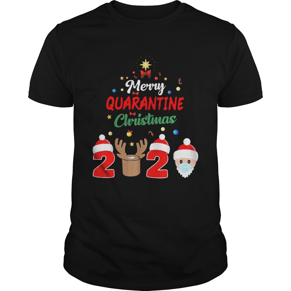 Merry Quarantine Christmas 2020 Xmas Pajamas Holidays shirt