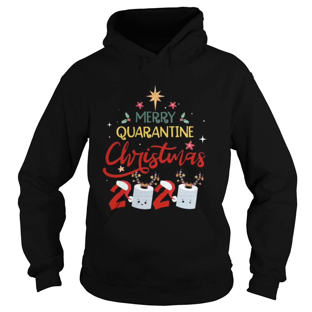 Merry Quarantine Christmas 2020 toilet paper  Hoodie