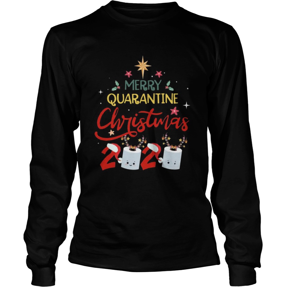 Merry Quarantine Christmas 2020 toilet paper  Long Sleeve