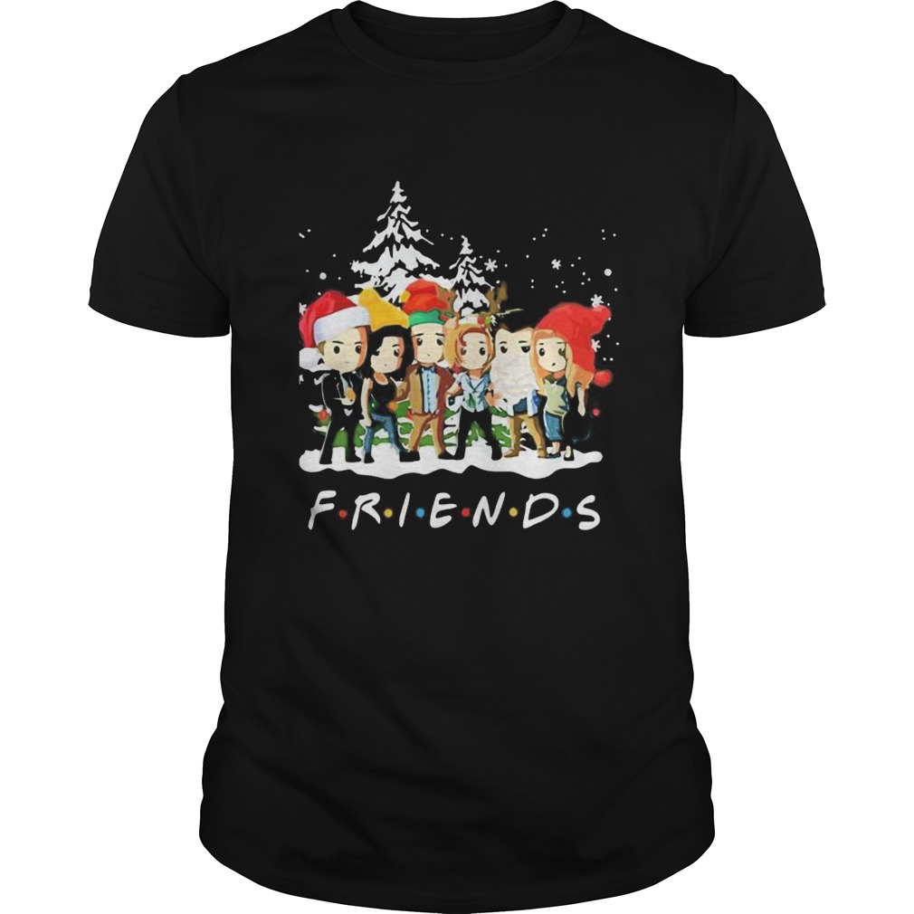 Merry christmas friends snow shirt