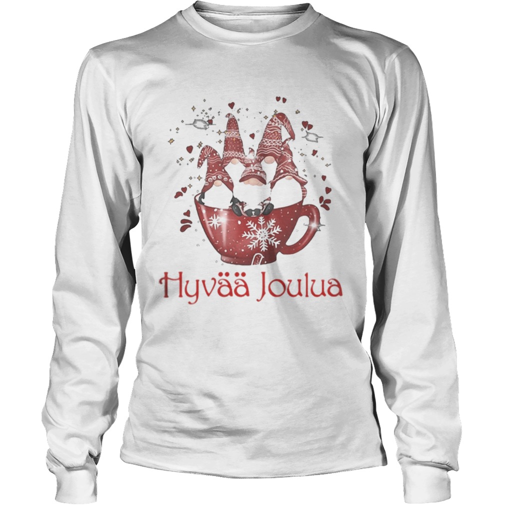 Merry christmas gnomes hyvaa joulua  Long Sleeve