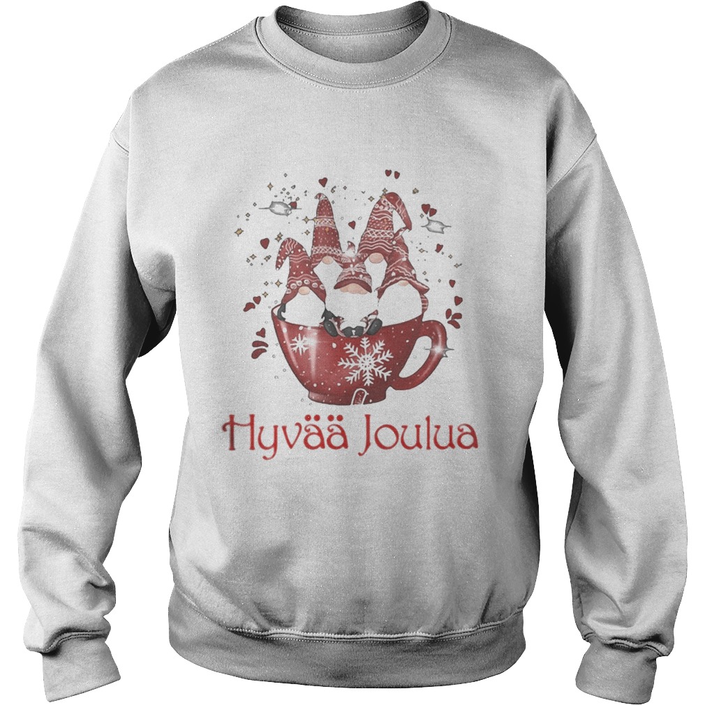 Merry christmas gnomes hyvaa joulua  Sweatshirt