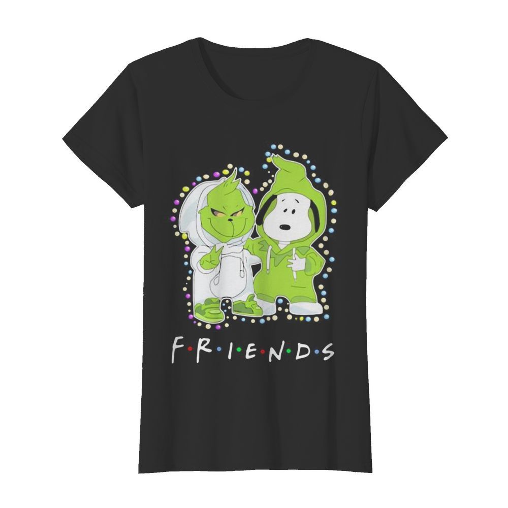 Merry christmas grinch and snoopy friends  Classic Women's T-shirt