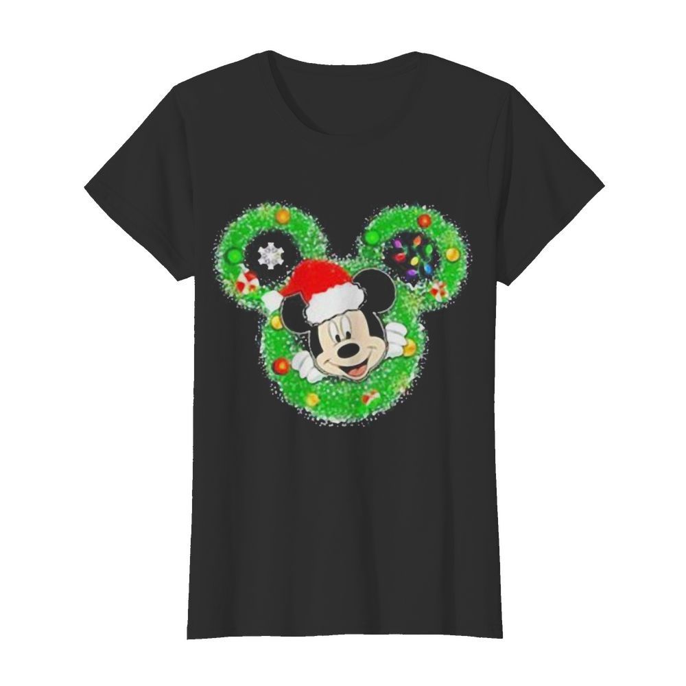 Merry christmas mickey mouse santa  Classic Women's T-shirt