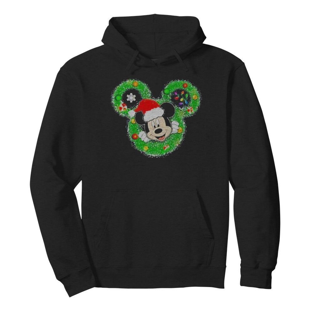 Merry christmas mickey mouse santa  Unisex Hoodie