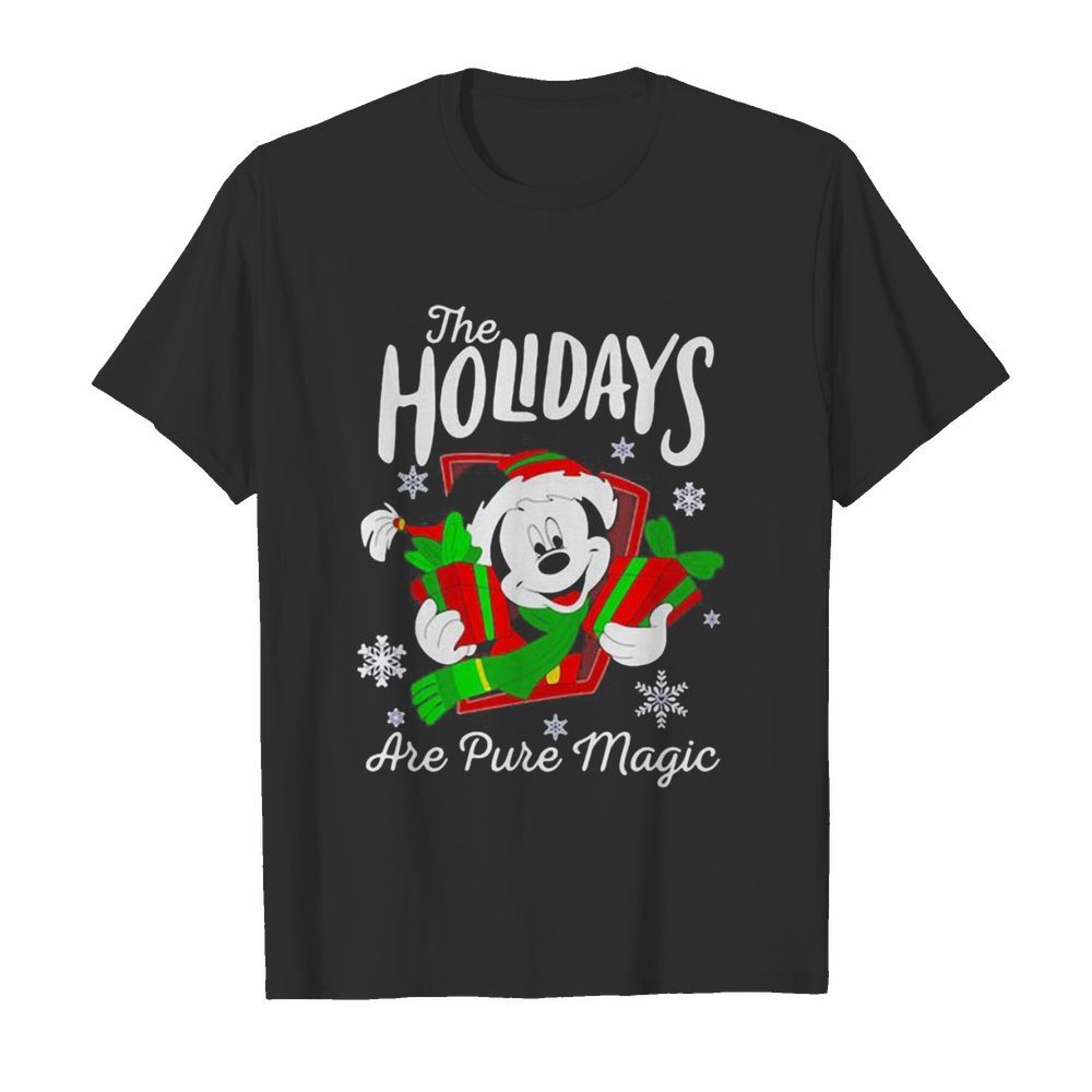 Merry christmas mickey mouse the holidays are pure magic  Classic Men's T-shirt