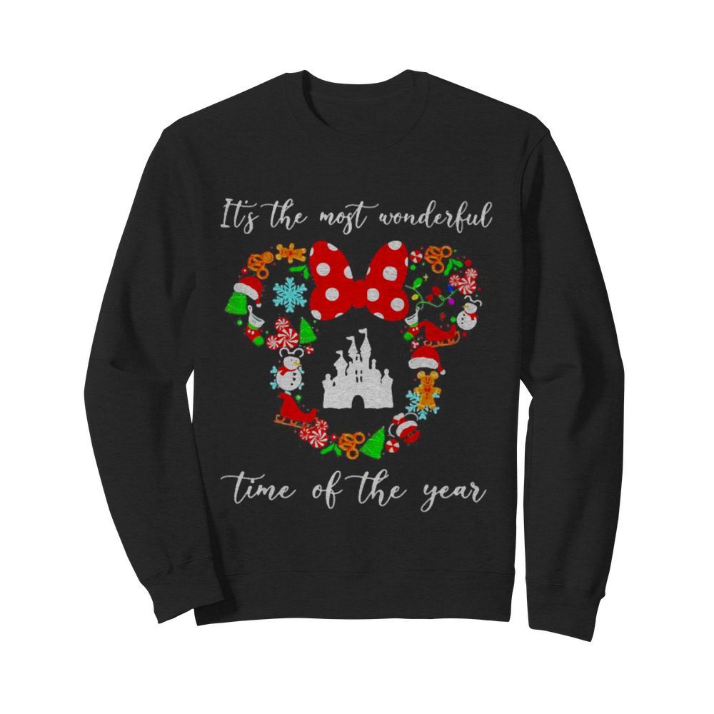 Merry christmas minnie mouse it’s the most wonderful time of the year  Unisex Sweatshirt