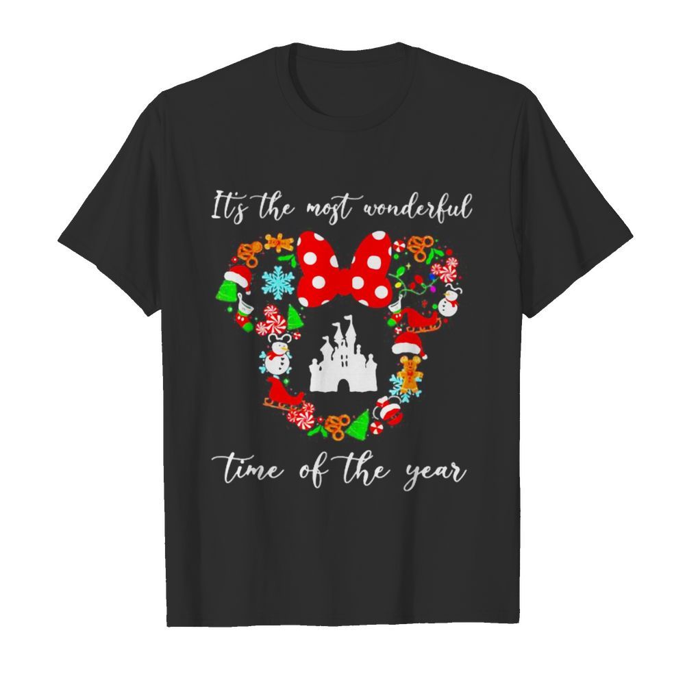 Merry christmas minnie mouse it’s the most wonderful time of the year shirt