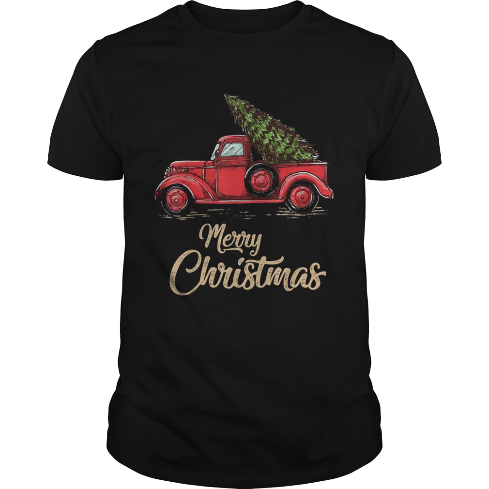 Merry christmas tree car shirt