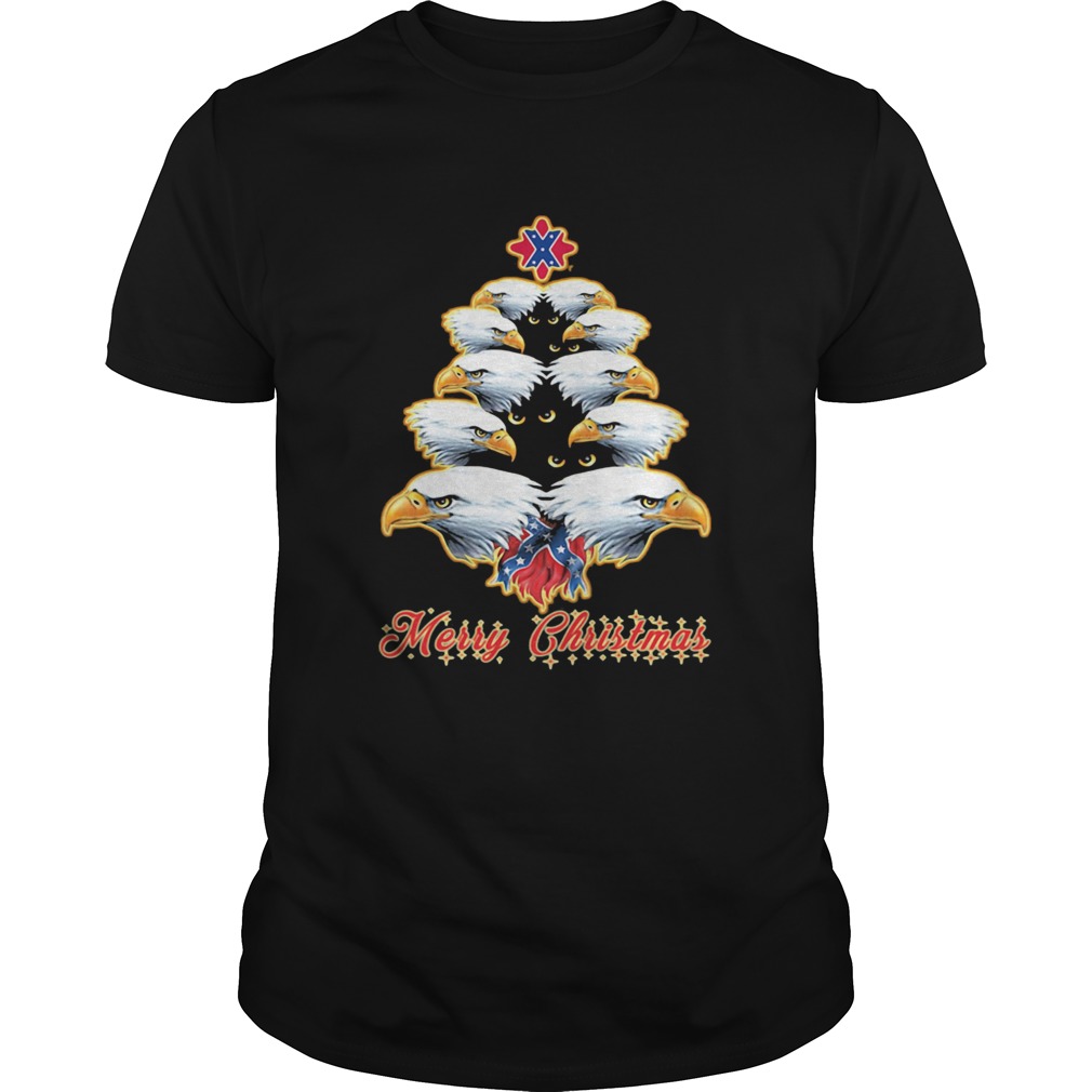 Merry christmas tree eagles british flag  Unisex