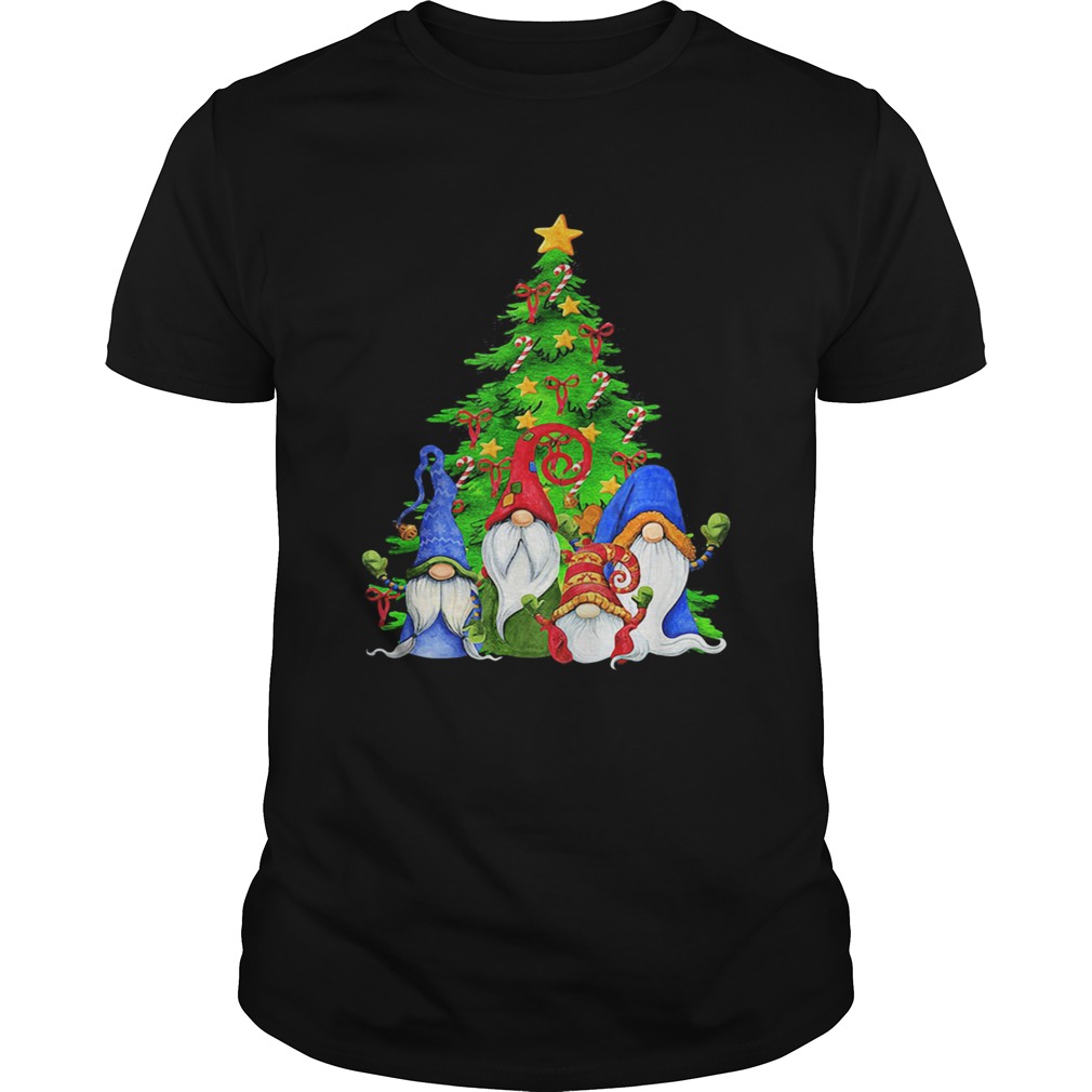 Merry christmas tree gnomes shirt