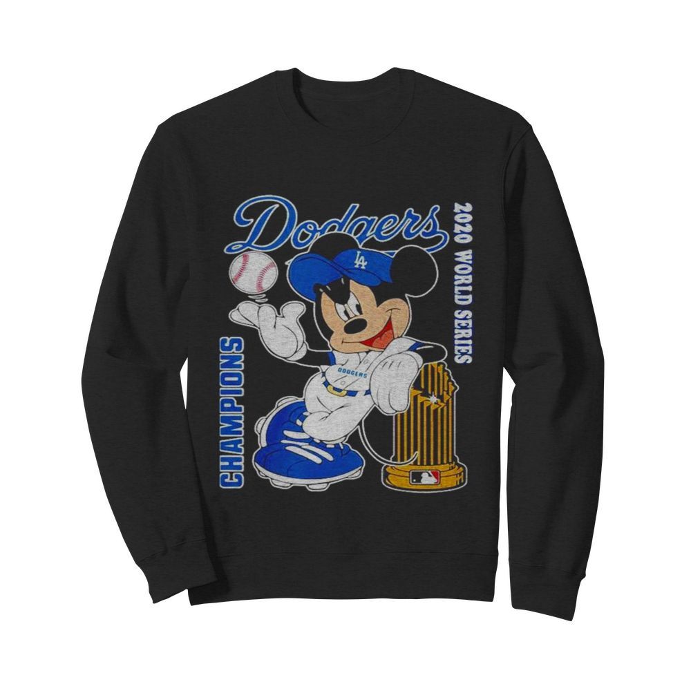 Mickey Mouse Los Angeles Dodgers Champions 2020 World Series  Unisex Sweatshirt