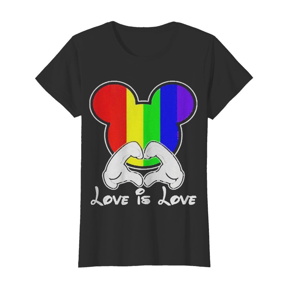 Mickey Mouse Love Is Love 2020  Classic Women's T-shirt