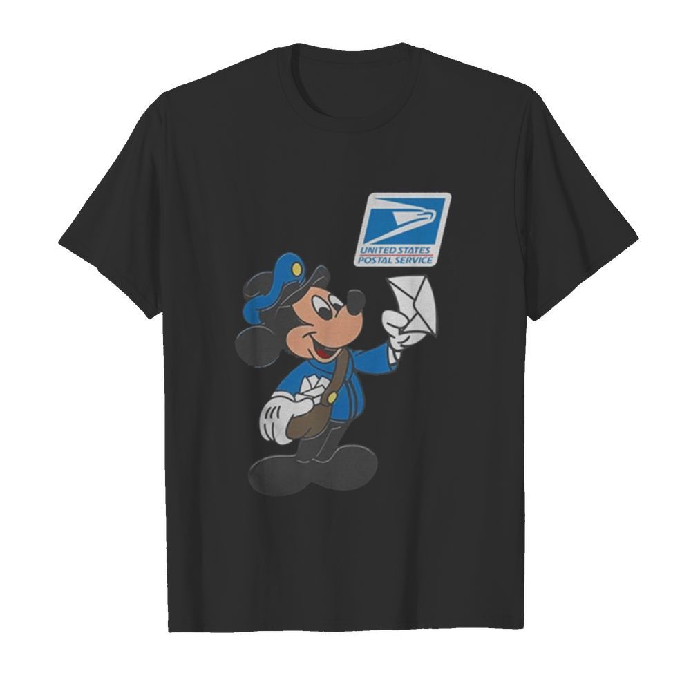 Mickey Mouse Postman United States Postal Service shirt