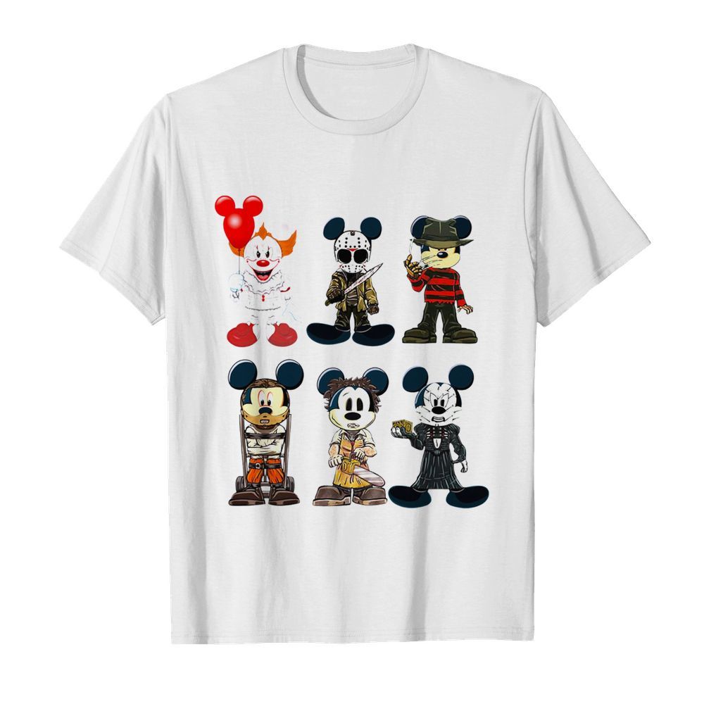 Mickey Mouse Style Horror Character Halloween shirt