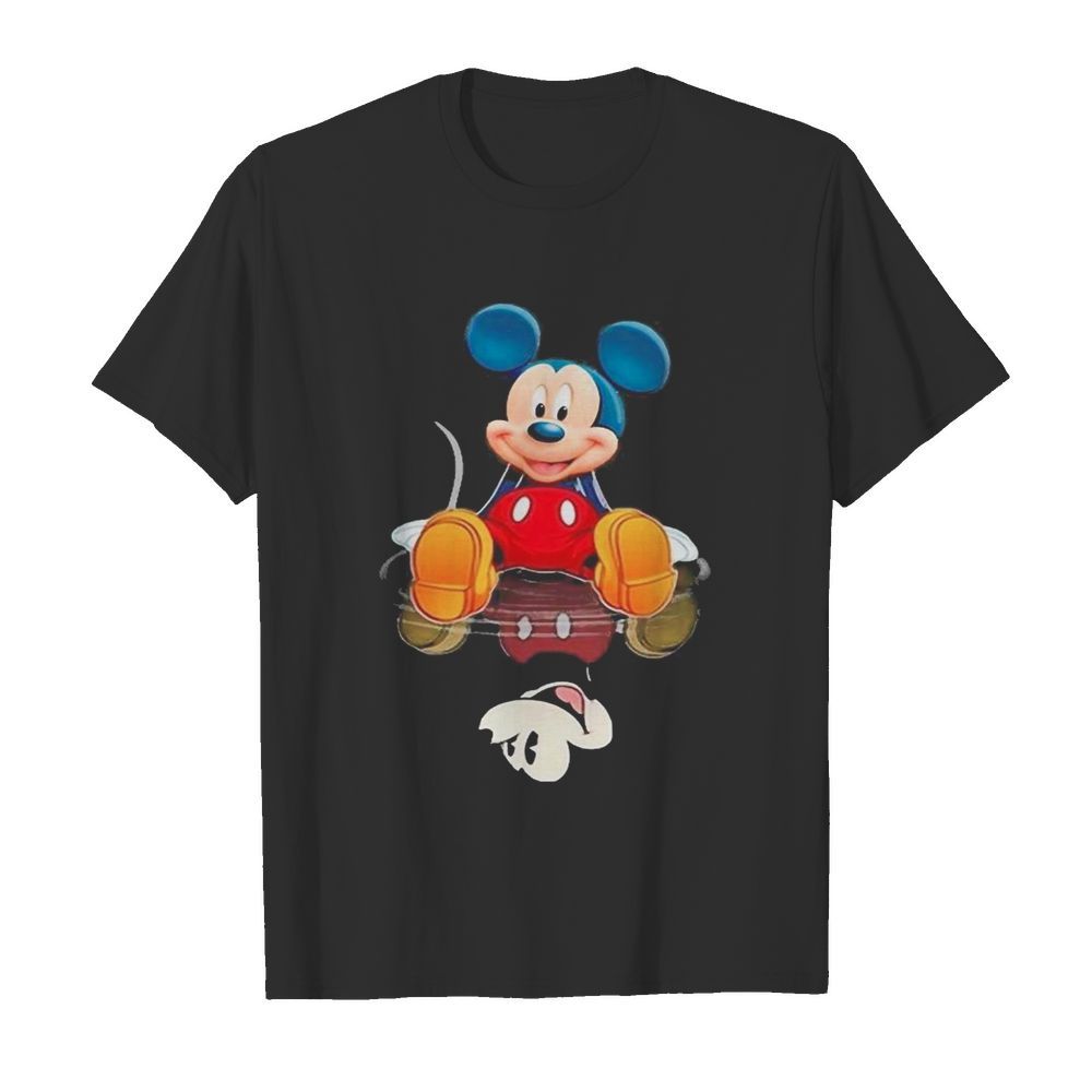 Mickey present water mirror reflection shirt