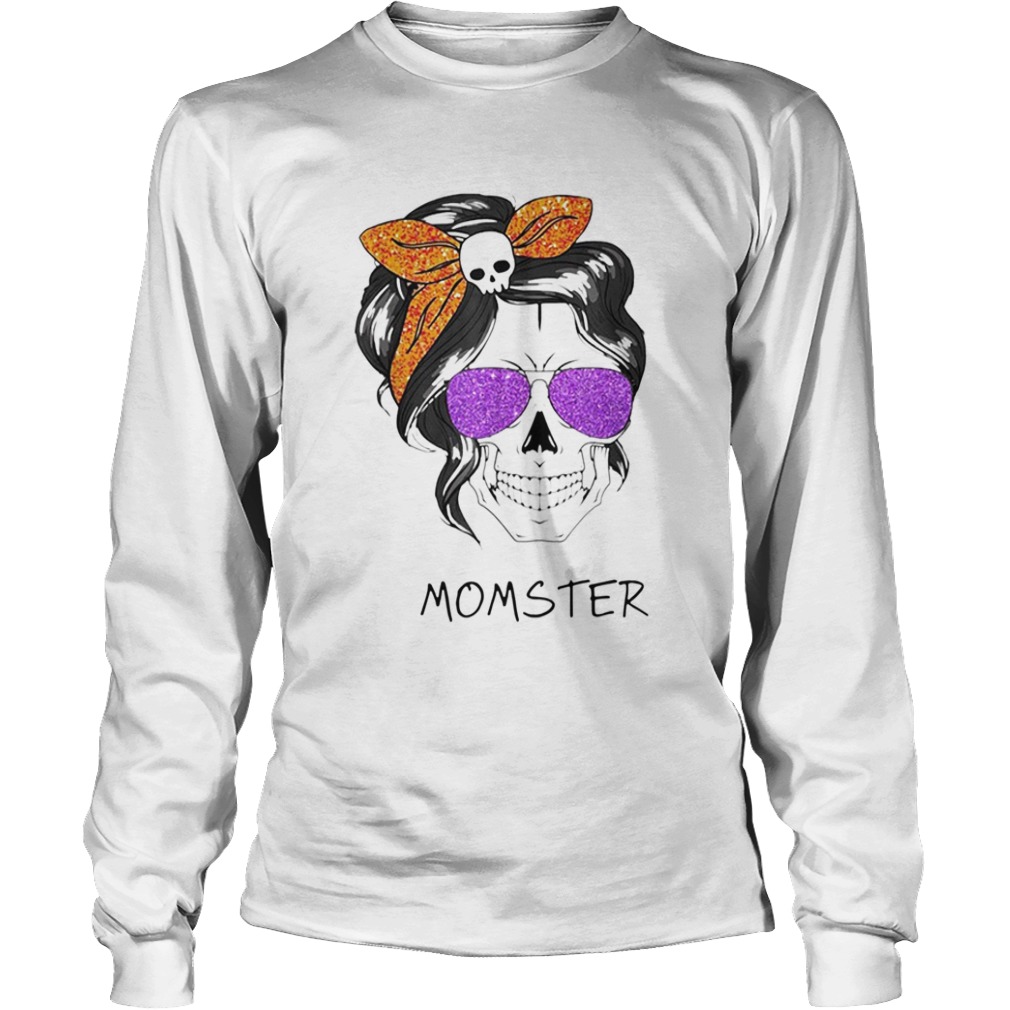 Momster Mom Skull Halloween Costume  Long Sleeve