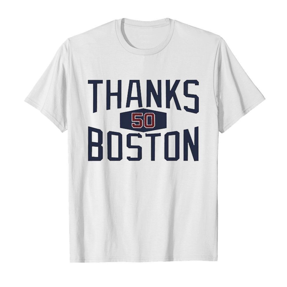 Mookie Betts Thanks 50 Boston shirt