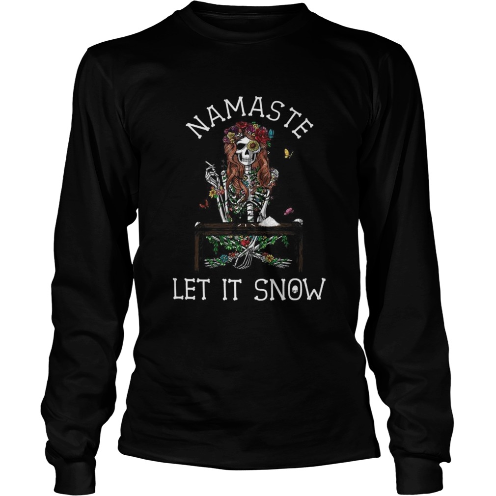 Namaste Let it Snow  Long Sleeve