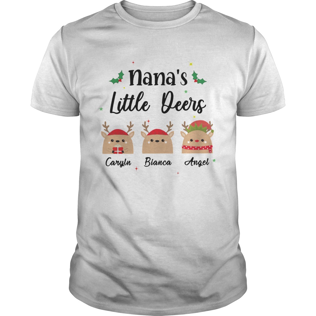 Nanas Little Deers Carlyn Bianca Angel Christmas shirt