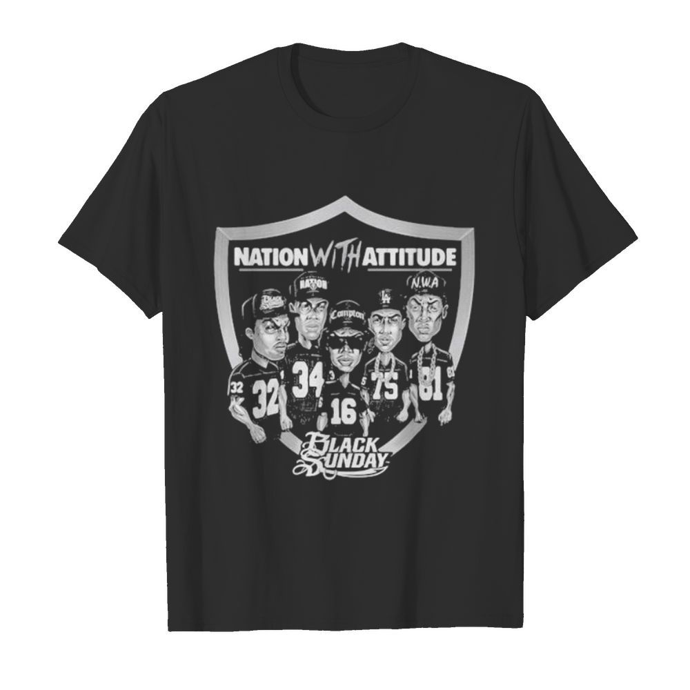 Nation with attitude black sunday las vegas raiders  Classic Men's T-shirt