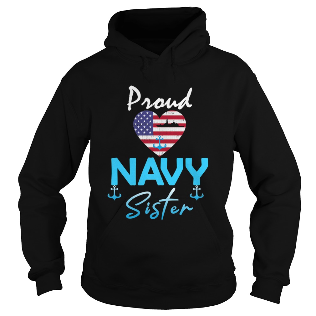 Navy US VeteranNavy Sister Proud Navy Sister  Hoodie