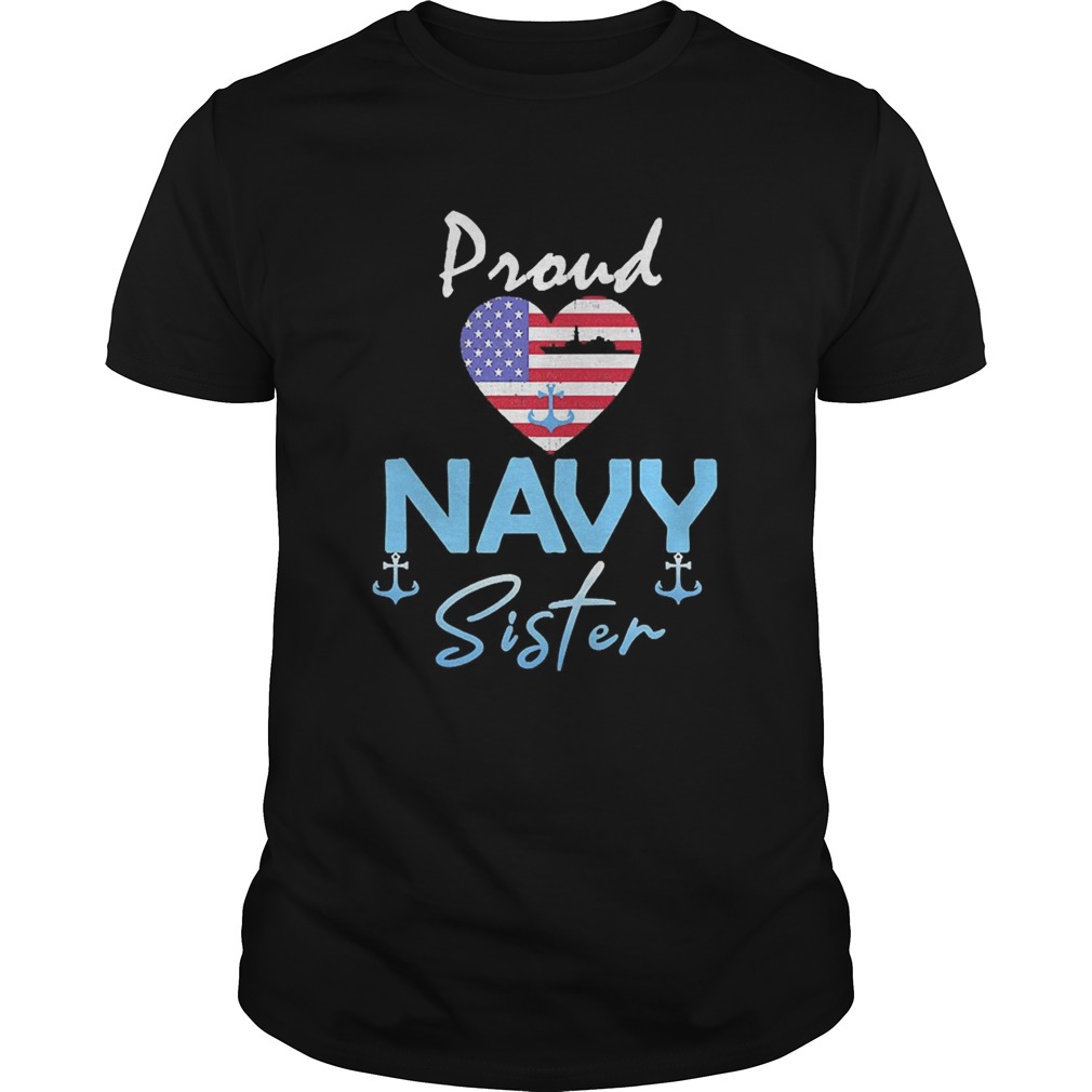 Navy US VeteranNavy Sister ShirtProud Navy Sister shirt