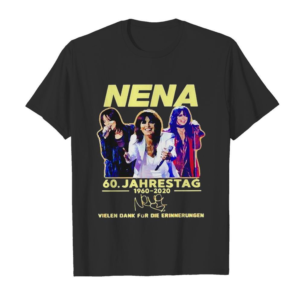 Nena Neue Deutsche Welle band 60 Jahrestag 1960-2020 signature shirt