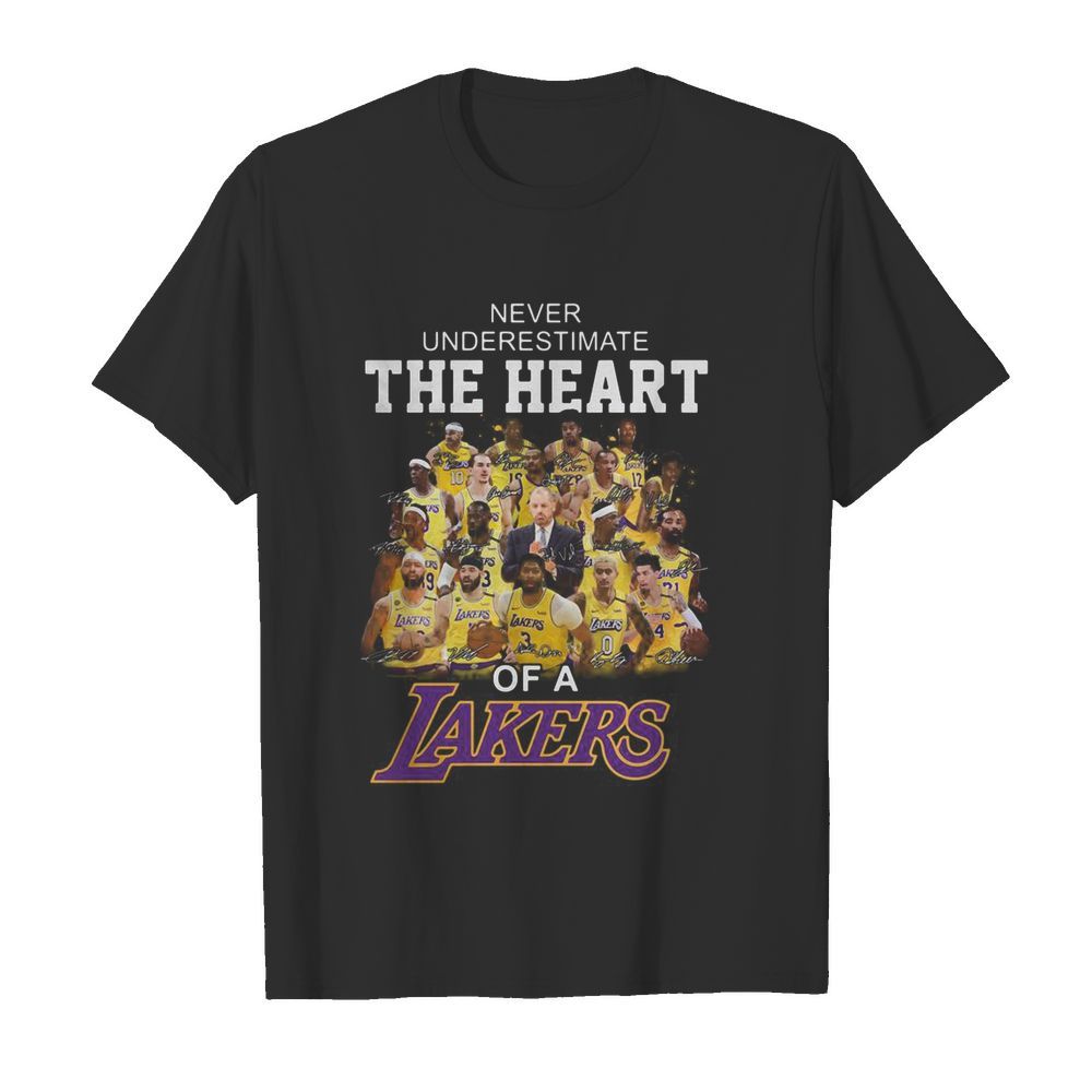 Never Underestimate The Heart Of A Lakers Signature  Classic Men's T-shirt