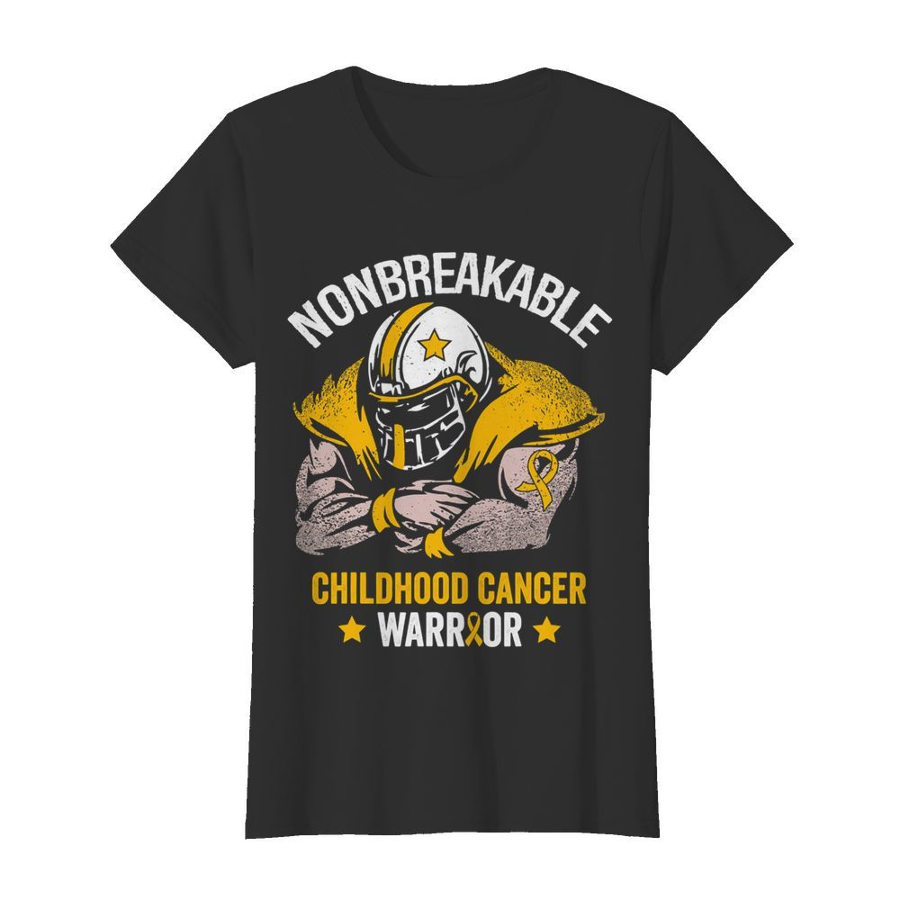 Nonbreakable childhood cancer awareness stars  Classic Women's T-shirt