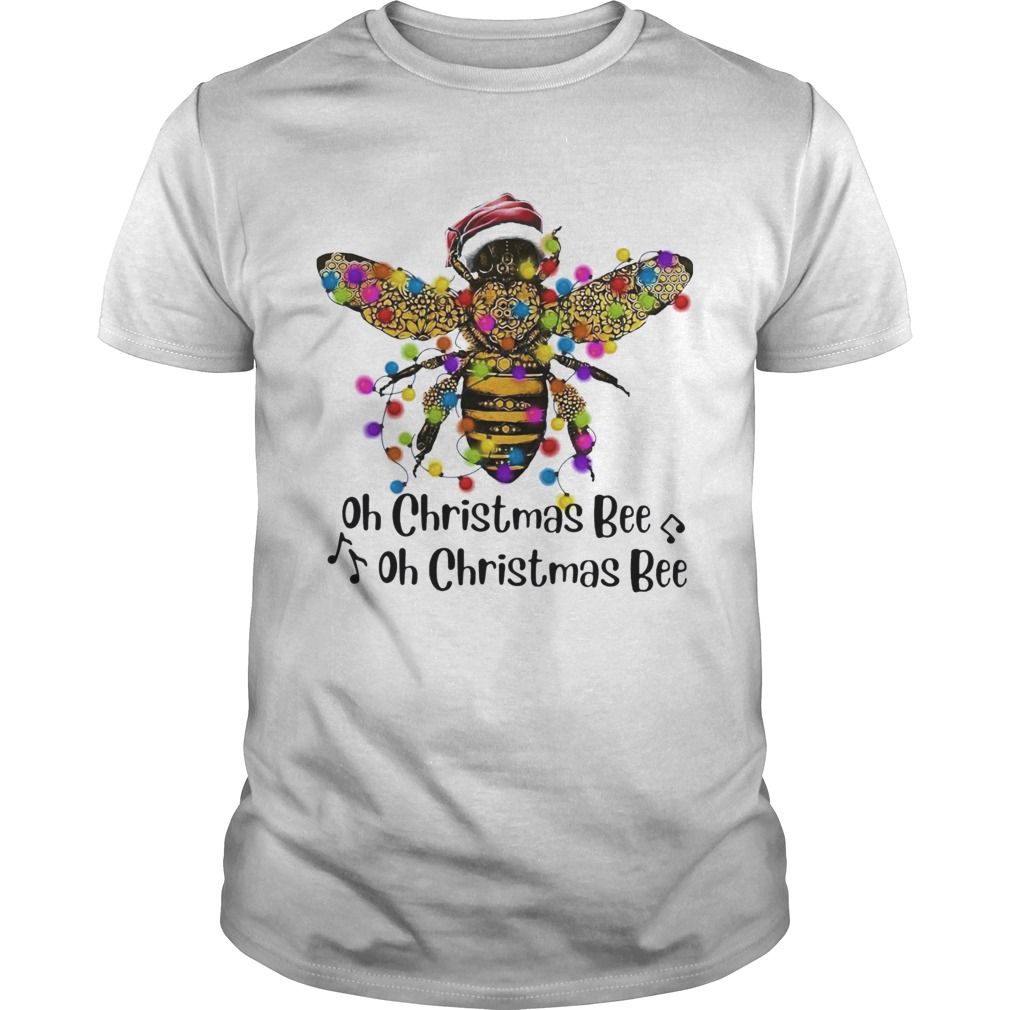 Oh Christmas Bee Musisc Lights Colors Merry Xmas shirt