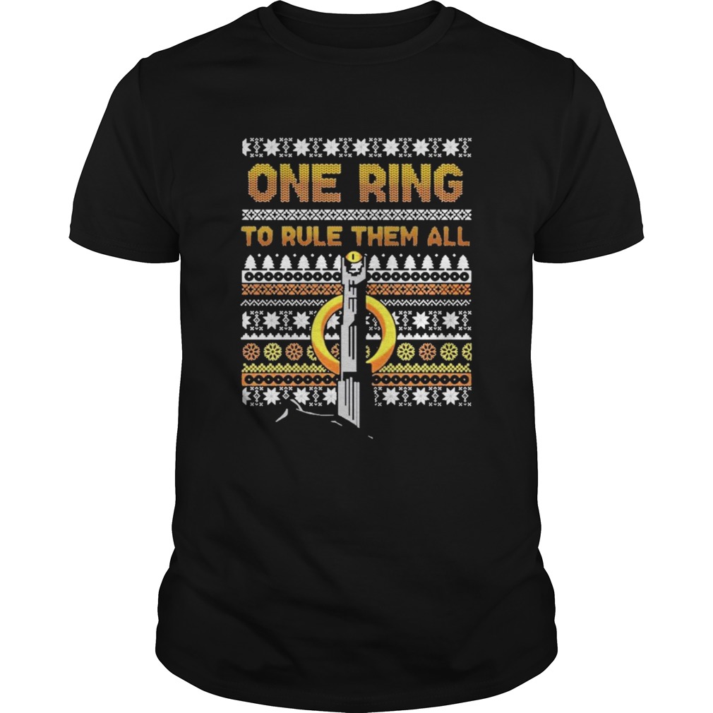 One ring to rule them all ugly christmas shirt