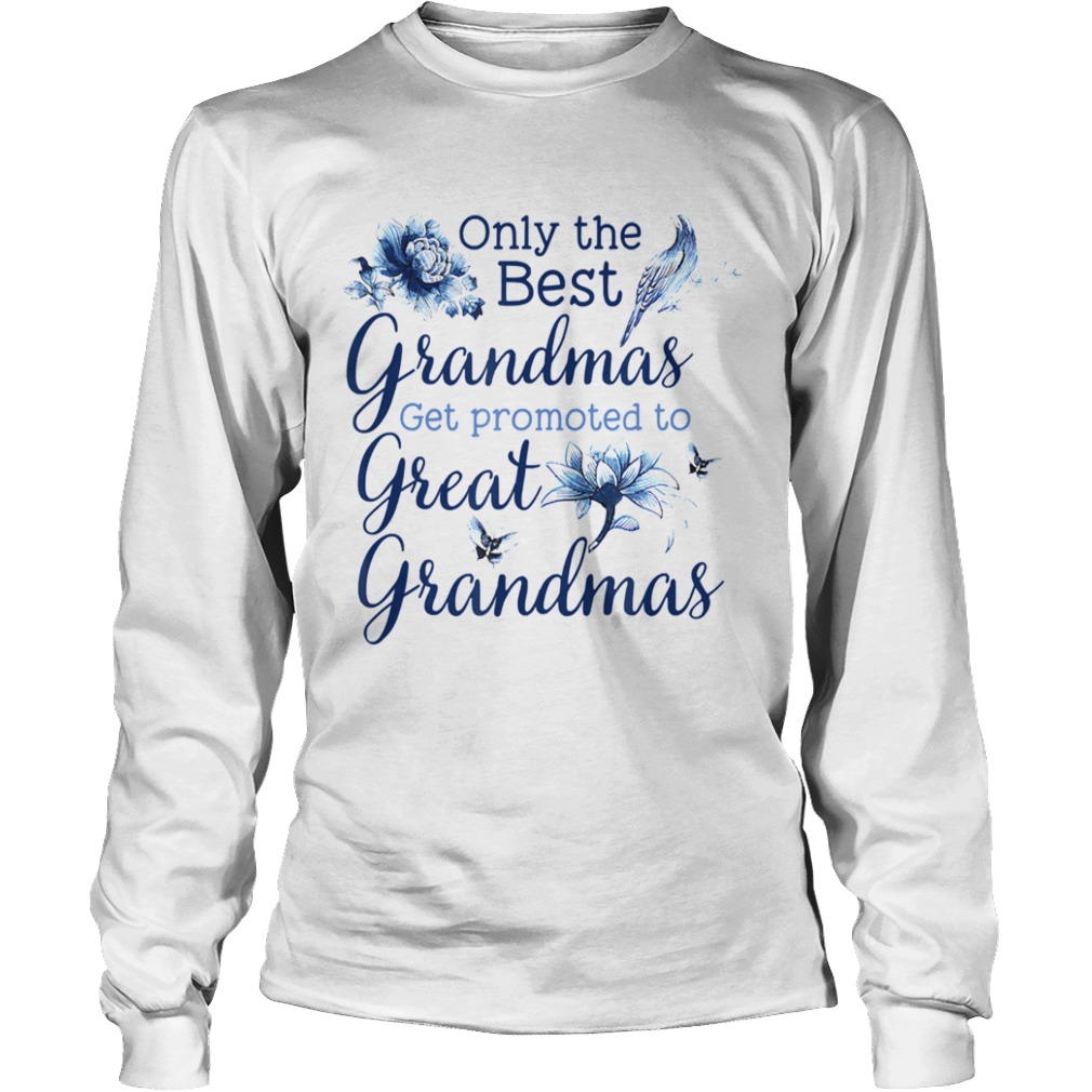 Only The Best Grandmas Get Promoted To Great Grandmas  Long Sleeve