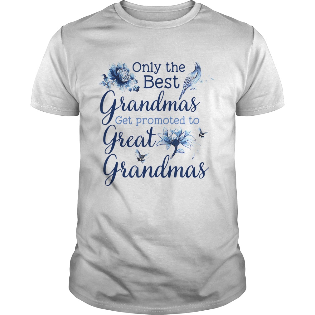 Only The Best Grandmas Get Promoted To Great Grandmas shirt