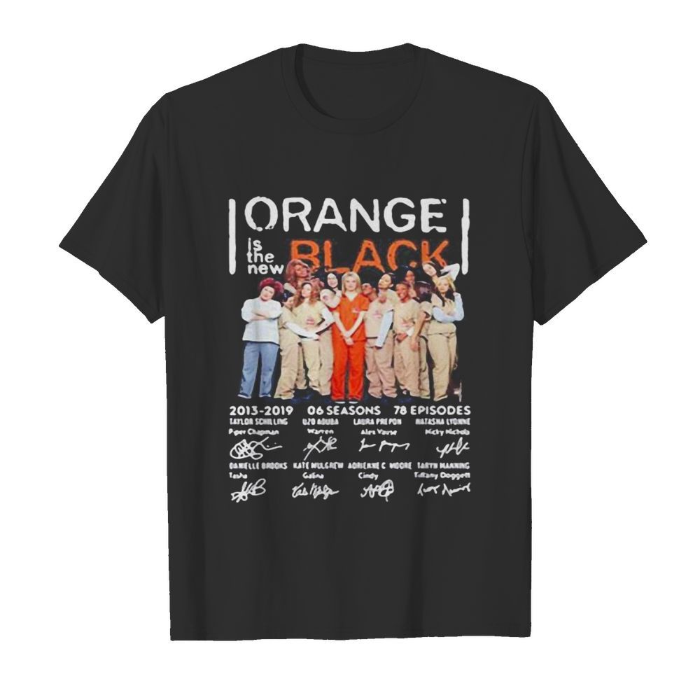 Orange is the new black 2013 2019 06 seasons 78 episodes signatures  Classic Men's T-shirt