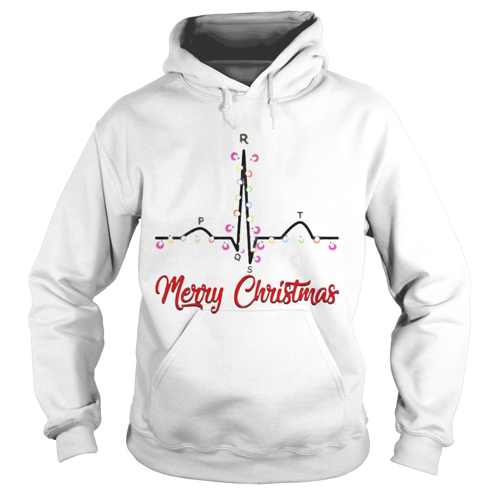 PQRST Heartbeat Christmas Cardiologist  Hoodie