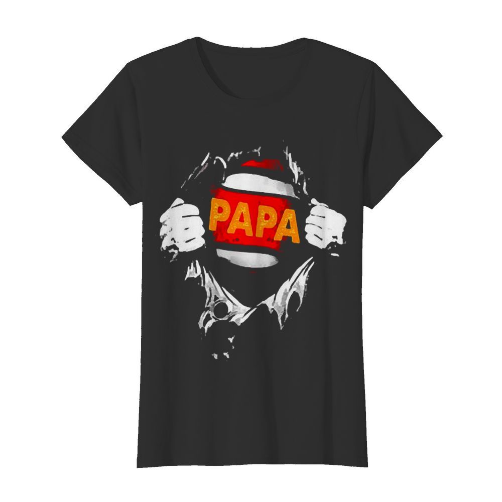 Papa Superhero tear  Classic Women's T-shirt